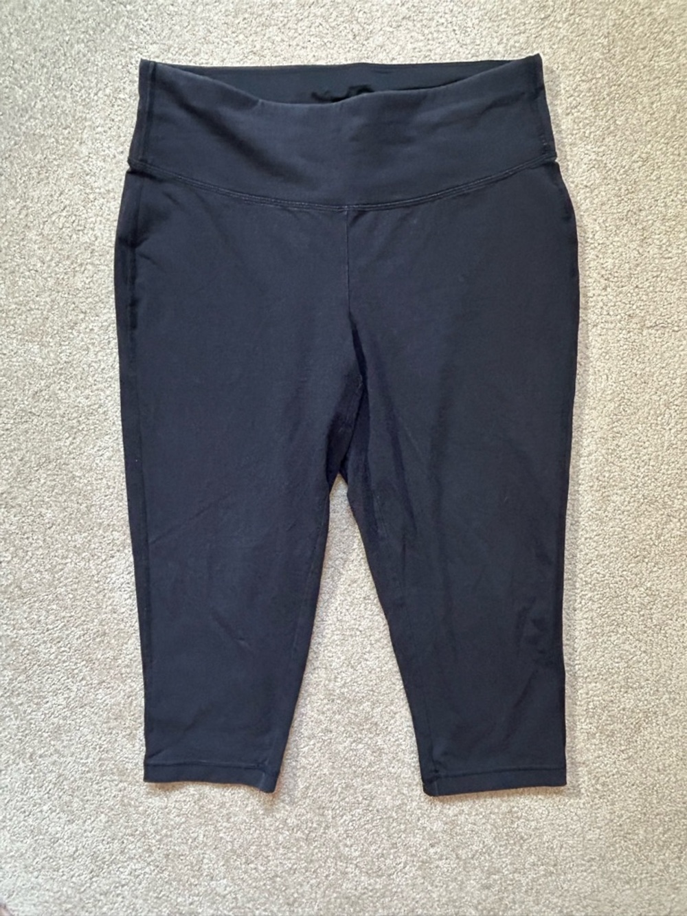 Made for Life Black Active Capri Leggings Pants Womens PL